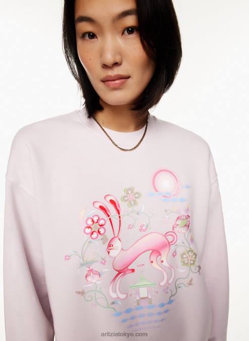 Aritzia X Vanilla Chi旧正月スウェットシャツ P2L805154 Aritzia Cozy Fleece Boyfriend Crew Sweatshirt