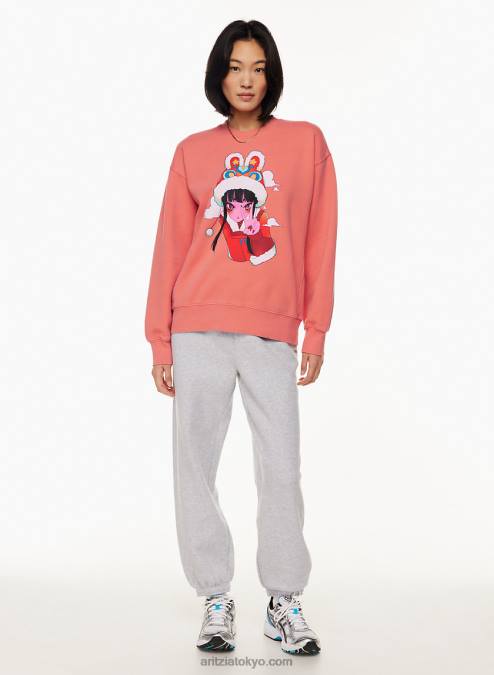 Aritzia X Zila Li旧正月スウェットシャツ P2L805155 Aritzia Cozy Fleece Boyfriend Crew Sweatshirt