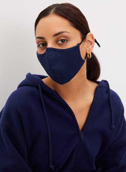 ユニセックスフェイスマスク P2L8010218 Aritzia Sculpted Linen Face Mask