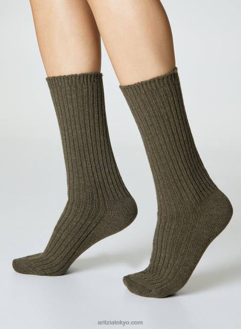 リブ クルー ソックス P2L8010369 Aritzia アンワインド クルー ソックス