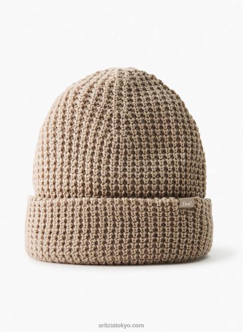 カフ付きワッフルニット ビーニー P2L8010497 Aritzia Brock ビーニー