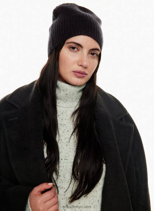 カシミヤ ビーニー P2L8010568 Aritzia Luxe カシミヤ リブ ビーニー