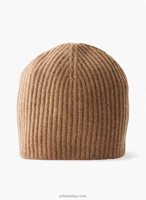カシミヤ ビーニー P2L8010571 Aritzia Luxe カシミヤ リブ ビーニー