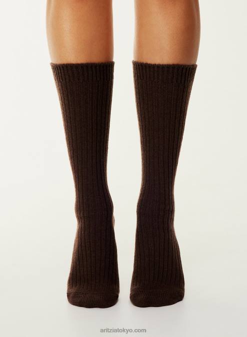 リブ クルー ソックス P2L8010642 Aritzia アンワインド クルー ソックス
