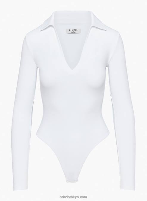 長袖カラードボディスーツ P2L801075 Aritzia Contour Polo Longsleeve Bodysuit