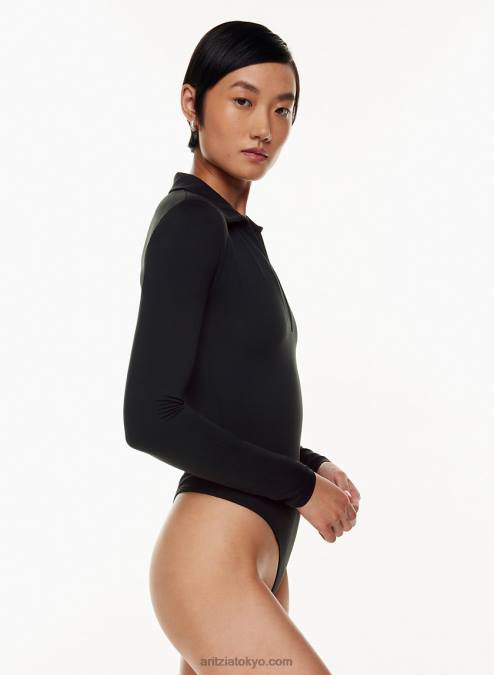 長袖カラードボディスーツ P2L801076 Aritzia Contour Polo Longsleeve Bodysuit