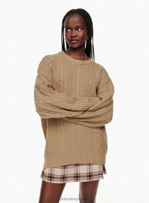 ケーブルニットクルーネックセーター P2L8010995 Aritzia Peggy Sweater