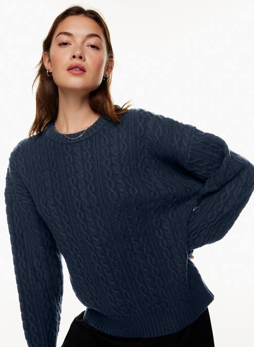 ケーブルニットクルーネックセーター P2L8010996 Aritzia Peggy Sweater