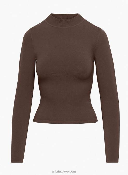 モックネック ロングスリーブ P2L801113 アリツィア アストリッド スカルプト ニット モックネック ロングスリーブ