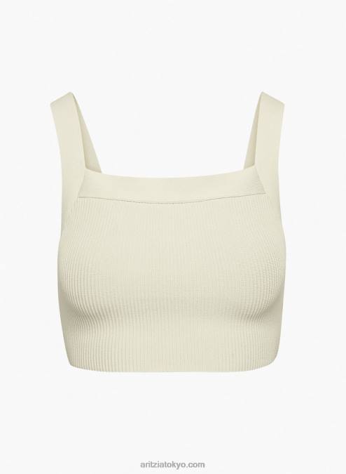 リブスクエアネックタンク P2L801286 Aritzia Getty Sculpt ニットタンク