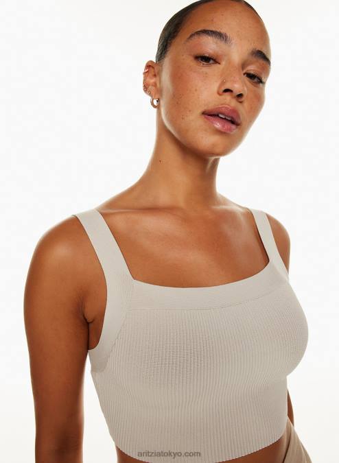 リブスクエアネックタンク P2L801287 Aritzia Getty Sculpt ニットタンク
