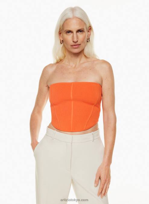 クロップドチューブトップ P2L80146 Aritzia Row Sculpt Knit Tube Top