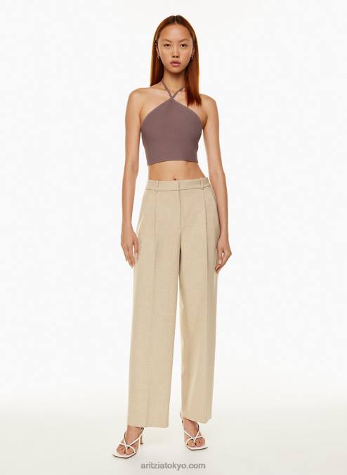 クロップドホルタートップ P2L801699 Aritzia Sculpt Knit クロップドホルタートップ