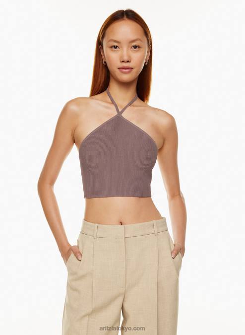 クロップドホルタートップ P2L801701 Aritzia Sculpt Knit クロップドホルタートップ