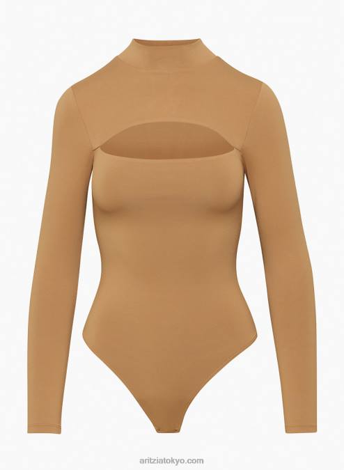 モックネック カットアウト ボディスーツ P2L801716 Aritzia Varo Contour Bodysuit