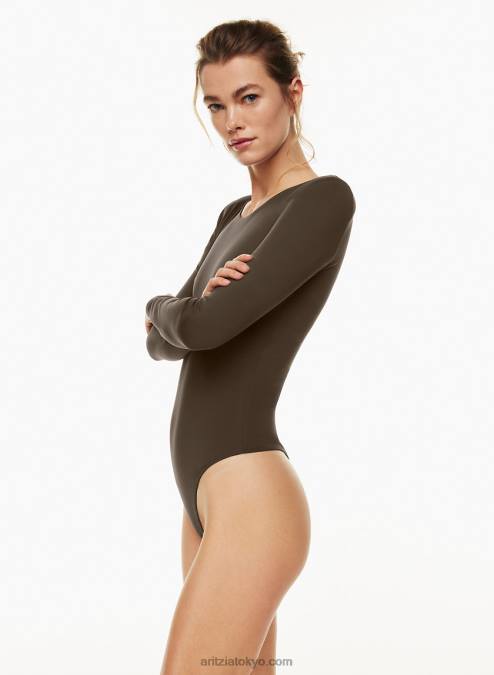 ショルダーパッド付き長袖ボディスーツ P2L801749 Aritzia Contour Shoulder Pad Longsleeve Bodysuit