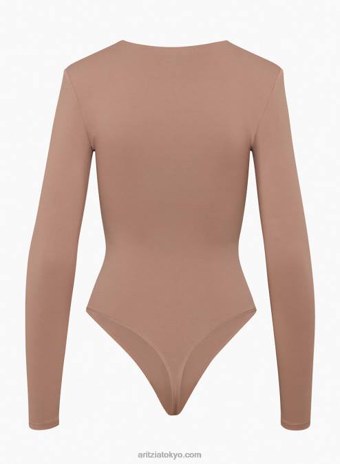 ショルダーパッド付き長袖ボディスーツ P2L801753 Aritzia Contour Shoulder Pad Longsleeve Bodysuit