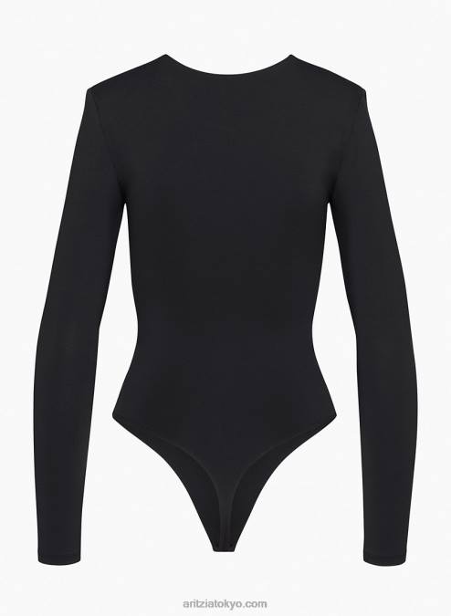 ショルダーパッド付き長袖ボディスーツ P2L801754 Aritzia Contour Shoulder Pad Longsleeve Bodysuit