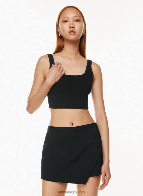クロップドリブタンクトップ P2L80217 Aritzia Sculpt Knit Squareneck Cropped Tank