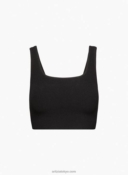 クロップドリブタンクトップ P2L80217 Aritzia Sculpt Knit Squareneck Cropped Tank