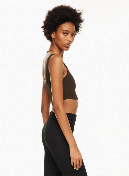 クロップドリブタンクトップ P2L80220 Aritzia Sculpt Knit Squareneck Cropped Tank