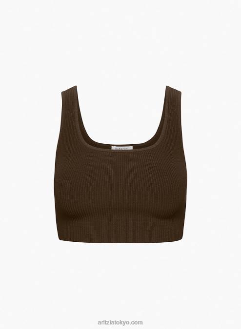 クロップドリブタンクトップ P2L80220 Aritzia Sculpt Knit Squareneck Cropped Tank