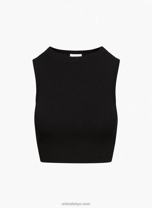 クロップド リブニット クルーネック タンクトップ P2L802207 Aritzia Reso セーター