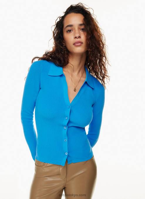 ボタンアップ ポロ セーター P2L802694 Aritzia Cove セーター