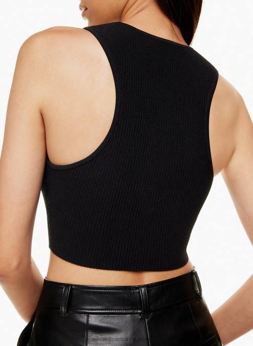 クルーネック レーサーバック タンクトップ P2L80301 Aritzia Sculpt Knit Racer Cropped Tank