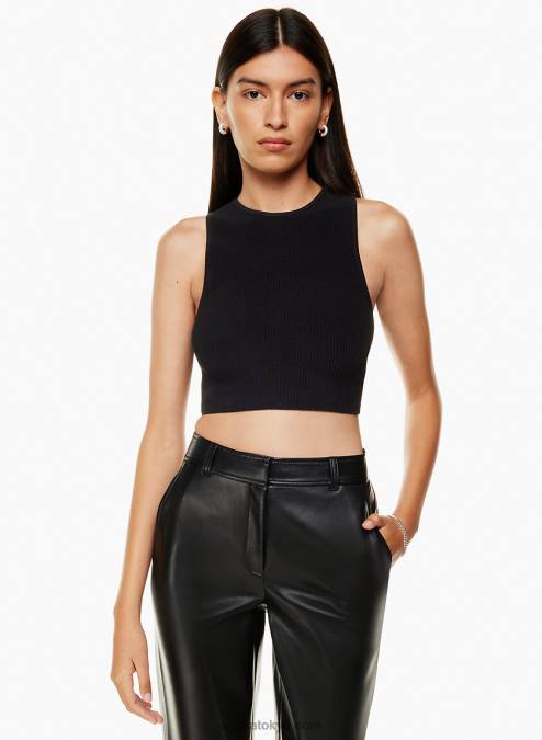 クルーネック レーサーバック タンクトップ P2L80301 Aritzia Sculpt Knit Racer Cropped Tank