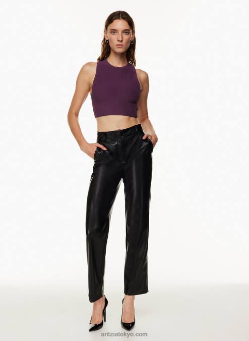 クルーネック レーサーバック タンクトップ P2L80305 Aritzia Sculpt Knit Racer Cropped Tank