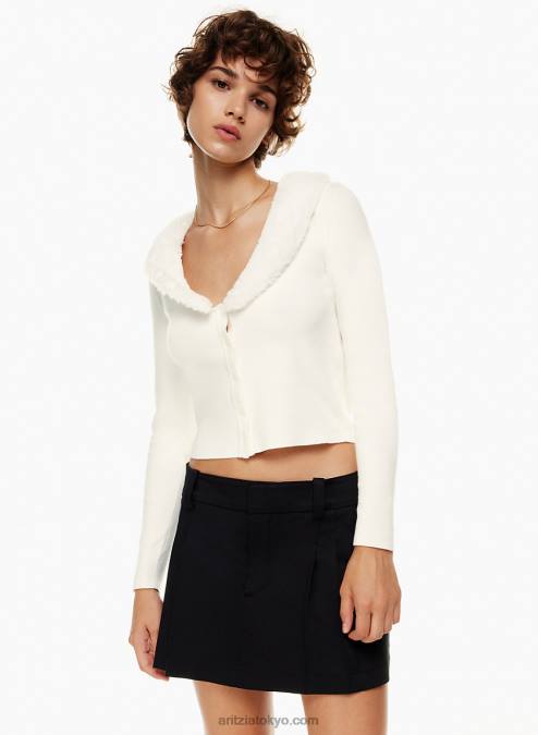 フェイクファートリム付きカーディガン P2L803295 Aritzia Ever カーディガン