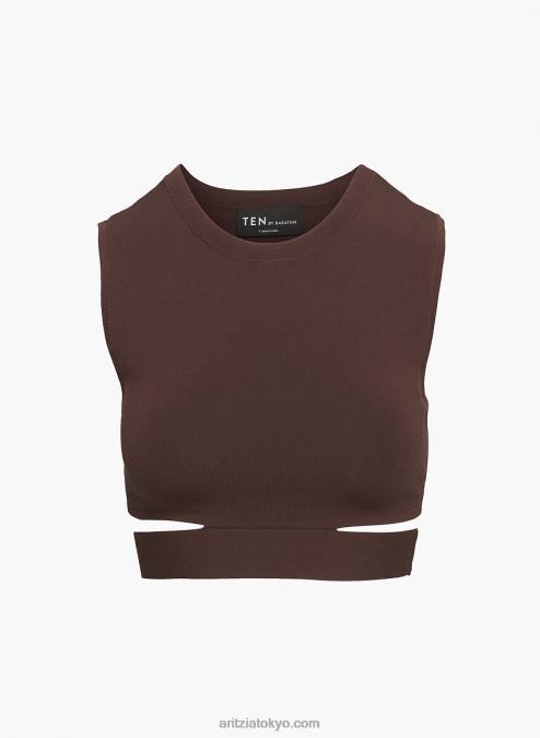 クロップド カットアウト ノースリーブ セーター P2L803460 Aritzia Retrospect ノースリーブ セーター
