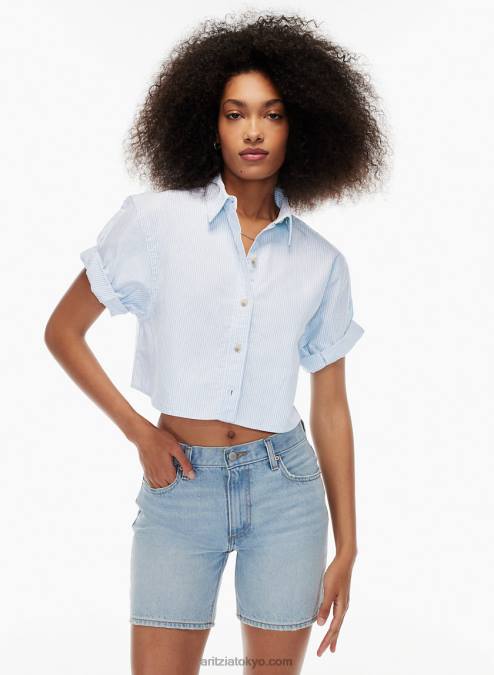 リラックス ボタンアップ シャツ P2L804192 Aritzia The Jane クロップド シャツ