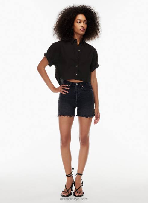ショートスリーブ ボタンアップ シャツ P2L804193 Aritzia The Jane クロップド シャツ