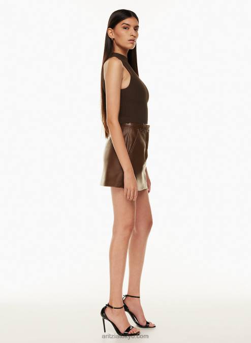 リブホルタートップ P2L80435 Aritzia Sculpt Knit Mockneck Halter Top