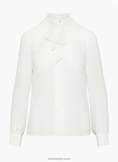 リボン付きボタンアップブラウス P2L804609 Aritzia Harvest ブラウス