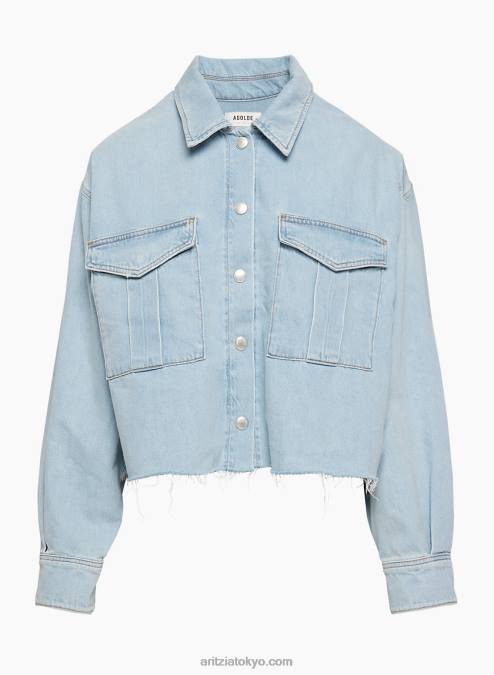 デニムボタンアップシャツ P2L804697 Aritzia Nyx デニムシャツ