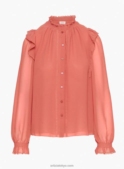 ボタンアップ フリル ブラウス P2L804709 Aritzia Tilda ブラウス
