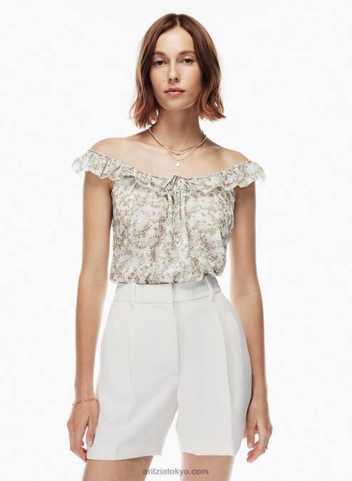 ラッフル スクープネック テント ブラウス P2L804829 Aritzia Reverie ブラウス