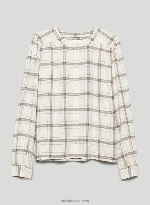 ボタンアップ ブラウス P2L804834 Aritzia Calla Button-Up