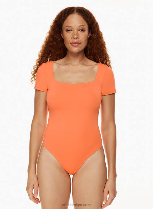 スクエアネック ティー ボディスーツ P2L804903 Aritzia Contour Squareneck Shortsleeve Bodysuit