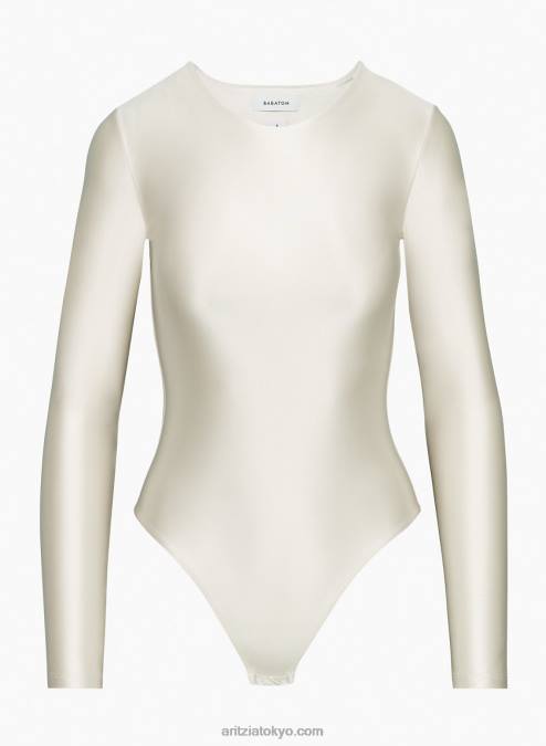 長袖ボディスーツ P2L805006 Aritzia Satinette Crew Longsleeve Bodysuit