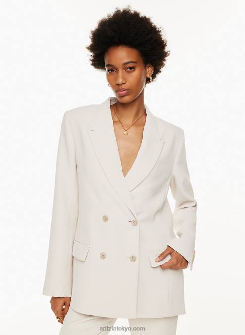 ショルダーパッド付きダブルブレスト ブレザー P2L805211 Aritzia Destiny ブレザー
