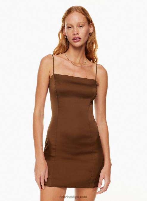 サテン ミニドレス P2L805370 Aritzia シマードレス