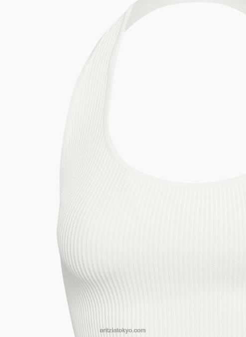 リブホルタータンクトップ P2L80542 アリツィアスカルプトニットバックレスホルタートップ