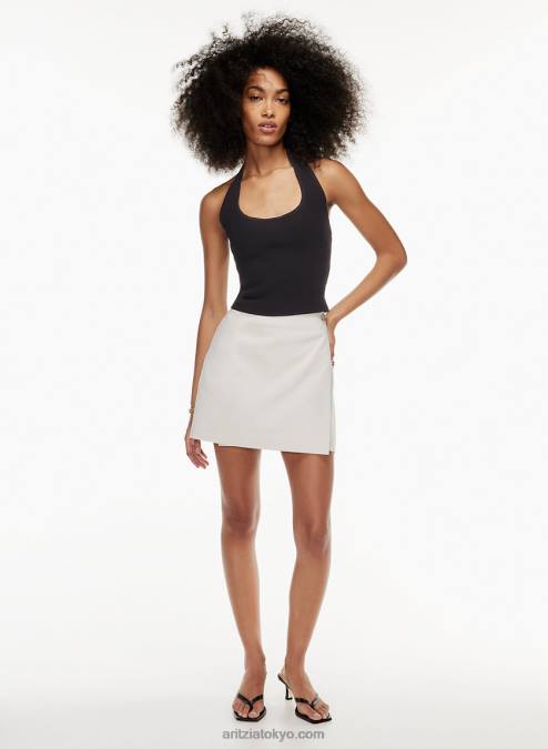 リブホルタータンクトップ P2L80544 アリツィアスカルプトニットバックレスホルタートップ