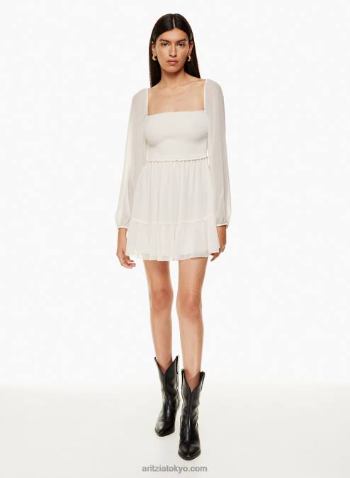 スモック シフォン ミニドレス P2L805580 Aritzia Tempest ミニドレス