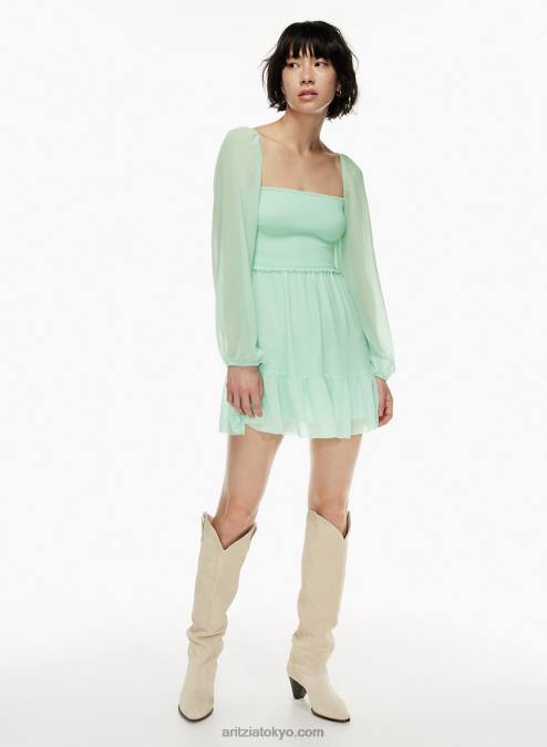 スモック シフォン ミニドレス P2L805584 Aritzia Tempest ミニドレス
