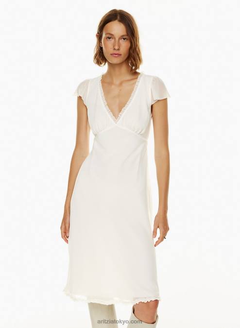 キャップスリーブミディドレス P2L805594 Aritzia Camelot ドレス